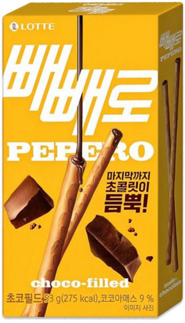 롯데 초코필드 빼빼로, 53g, 1개