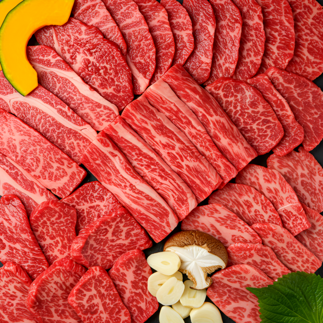 한국농수축산 소고기 600g 모둠 갈비살 200g + 등심 200g + 부채살 200g, 1세트