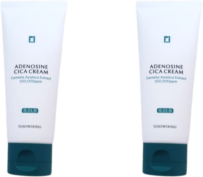 토소웅 아데노신 시카크림 진정케어 병풀추출물 데일리 샘플 증정 [구성확인], 2개, 100ml