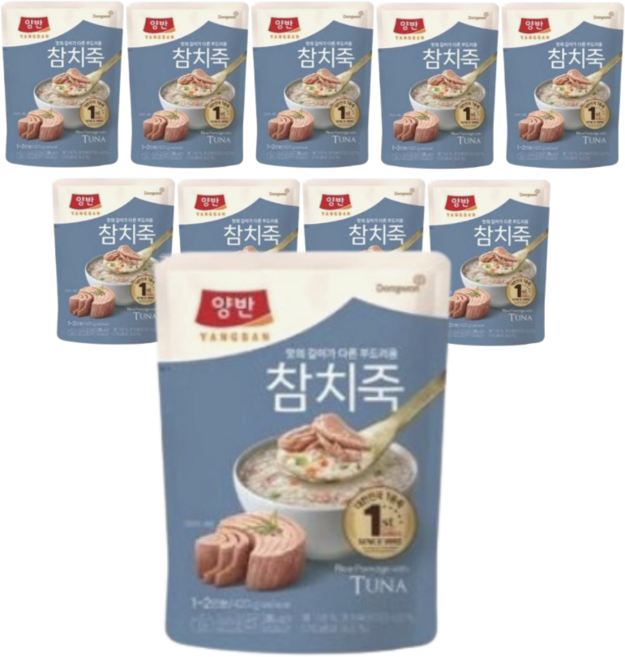간편식 - 동원 양반 참치죽 파우치 420g x 10개