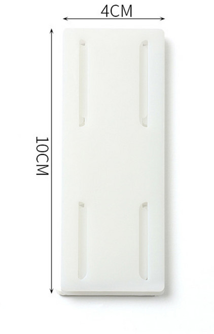 컴퓨터 PC 티비 주변 멀티탭 부착 고정 홀더 정리 용품, 화이트, 1개