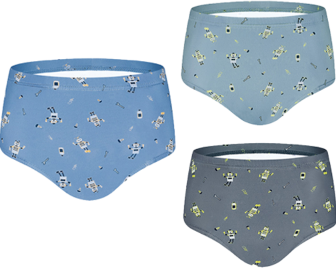 BYC 남아용 키즈스 드리머 순면 삼각 3종 세트