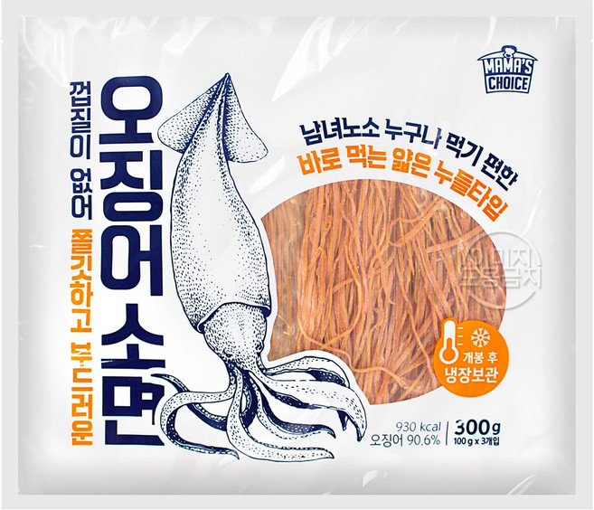 코스트코 마마스초이스 오징어소면, 2개, 300g