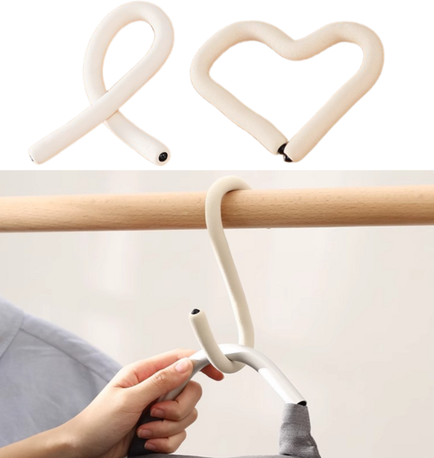 [리리즈] 만능고리 뭐든 걸어버리는 S자와이어고리, 4개, 아이보리