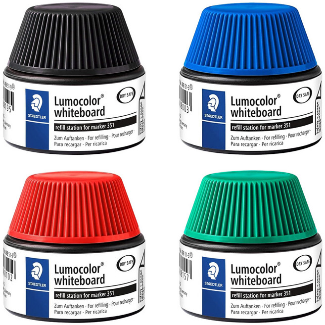 스테들러 루모컬러 351 보드마카 리필스테이션 20ml 488 51, 488 51-5/그린