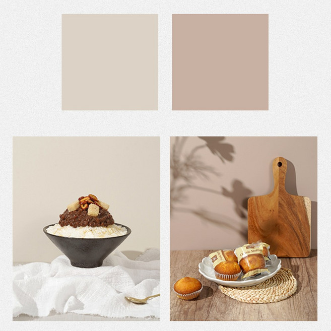 홈스튜디오 PVC 배경판 퍼스널 보드 제품 음식 뒷배경 촬영용 소품, 1개, 2) 샌드 베이지_40cm (연결부품 1개포함)