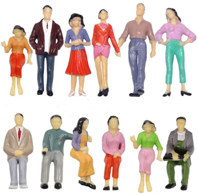 베러워커스 건축 모형 재료 디오라마 사람 미니어처 피규어 1:25, 1개