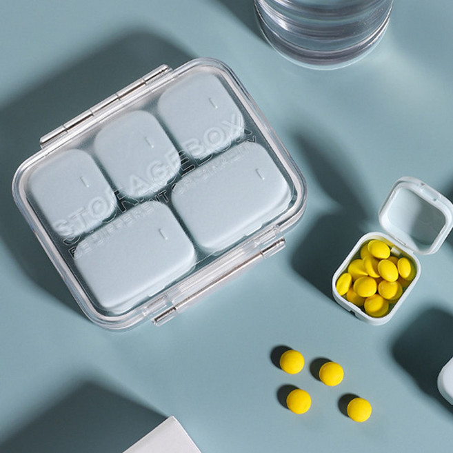 오즈리빙 휴대용 약통 여행 알약 케이스 U066 약보관함 보조제 크기별 DIY 소분, 알약케이스U066 그린, 1개