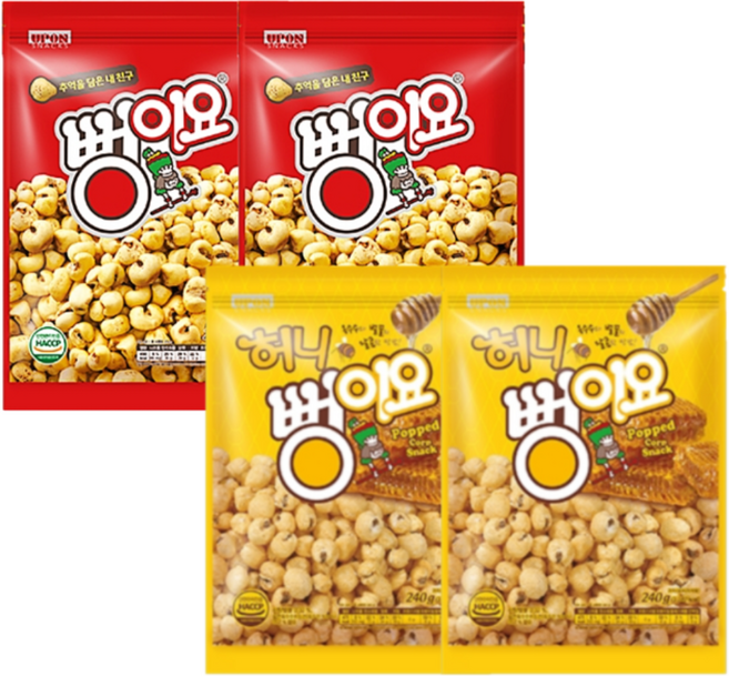 뻥이요 270g + 허니뻥이요 240g, 2세트