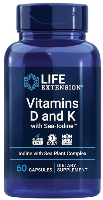라이프익스텐션 Life Extension 비타민 D & K 60정 영양제, 1개 - 쿠팡