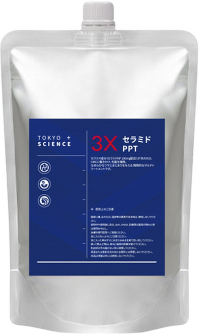 극손상 영양공급 수분듬뿍 윤기부여 CMC 트리트먼트 - 도쿄사이언스 3X 세라마이드 PPT, 1개, 500ml
