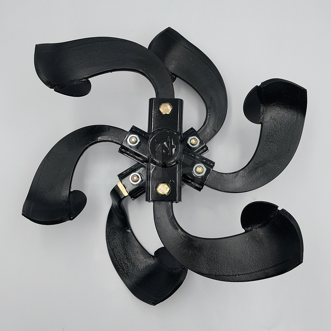 아세아 관리기 부품 스푼날 구굴기 6발 좌우세트 고랑40cm, 1세트