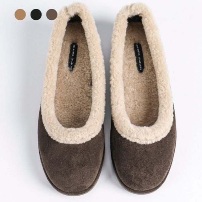 페조 여성 플랫슈즈 양털 기모 방한화 PZFLFR-866-11