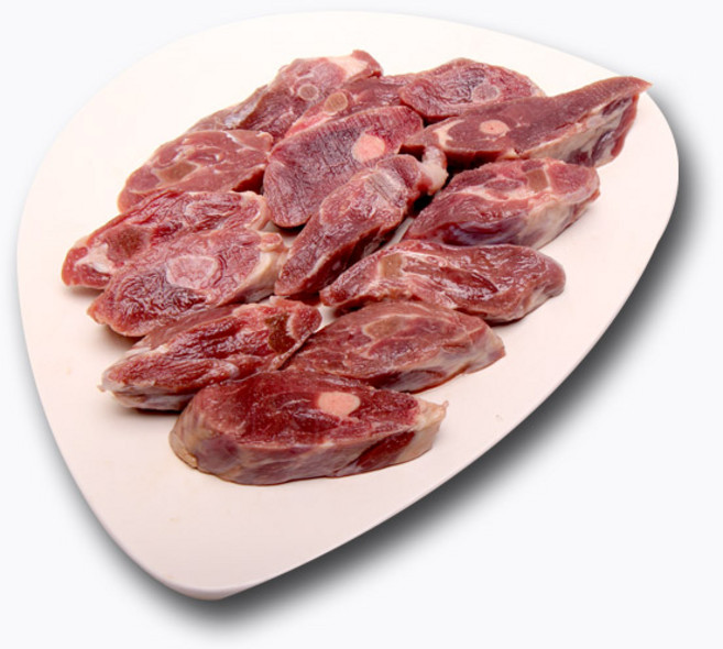 더펫코리아 원료육 오리장각 커팅 1kg 애견간식, 1개, 오리고기