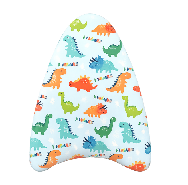 로로먼트 수영장 킥판 킥보드 캐릭터 공룡 도넛 수영보조용품, 공룡(파랑)