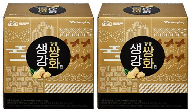 광동초이스 생강쌍화진, 100ml, 20개