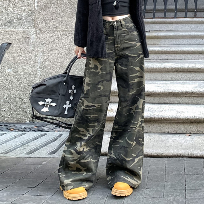 대박난박양 밀리터리 와이드 팬츠(세일)