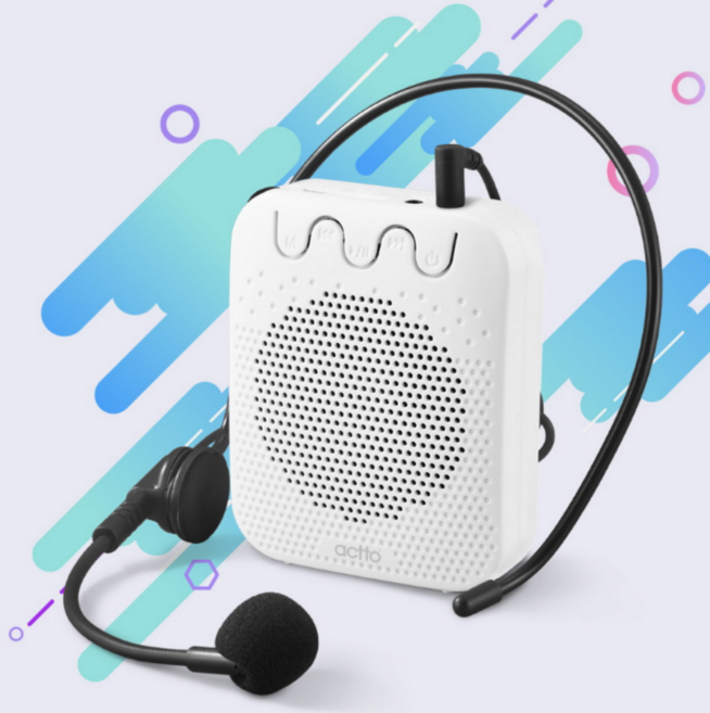 가벼운휴대용강의마이크 선생님 블루투스, 화이트, 1개