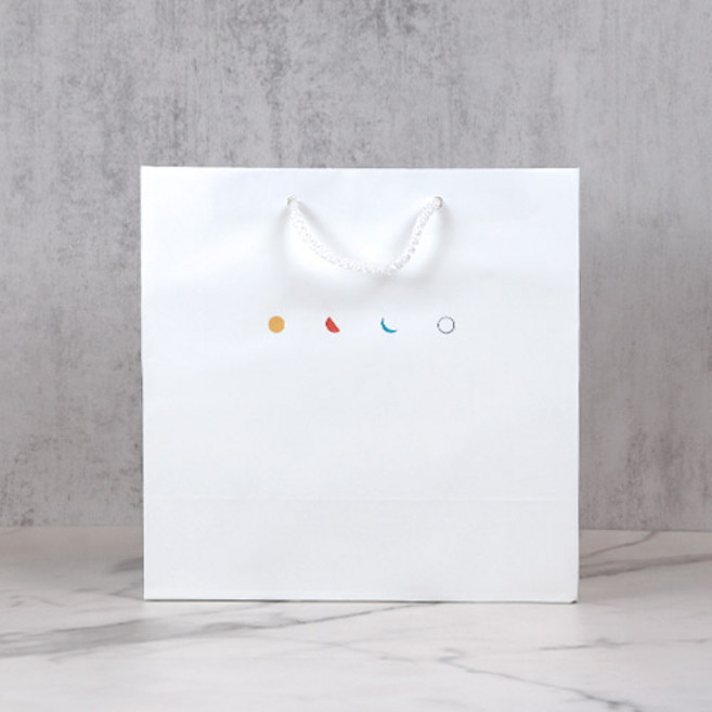 제주사월 브랜드쇼핑백 10매묶음 종이가방, 쇼핑백(중)x10매