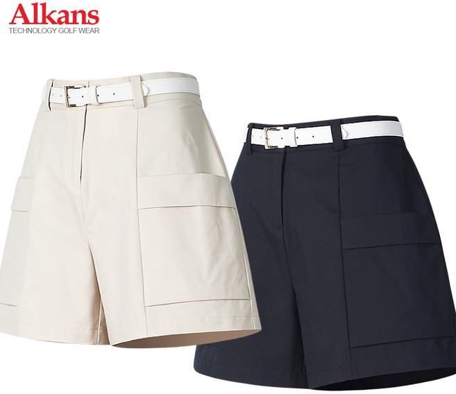 알칸스 여성 골프 카고 반바지 밴딩 치마바지 골프웨어_SMW17