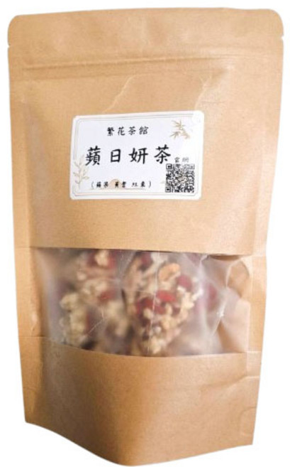 繁花茶館 蘋果黃耆茶 養顏美容健康養生茶飲 茶包, 8g, 1個, 10個裝