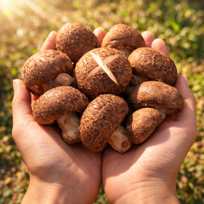 [당일 엄선] 무농약 청정 생 표고버섯 가정용 특품 장흥, 1박스, 2kg
