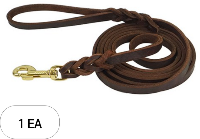 아미펫 반려동물 가죽 리드줄, 1세트