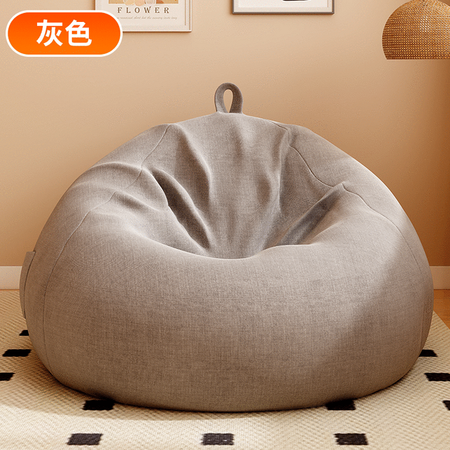 懶人沙發 豆袋沙發 燈芯絨 可拆洗 加大號 100 x 110cm, 顏色隨機 兒童款 70 x 80cm 普通布料 透氣舒適 + 抱枕