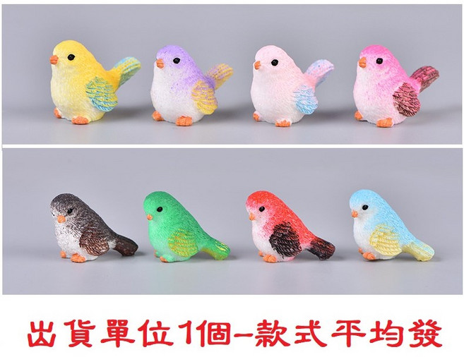 【微景小舖】微景觀 可愛卡通小鳥 金絲雀花盆場景搭配 家居裝飾 多肉植物苔蘚盆栽 DIY花盆裝飾 園藝造景擺件, 1個, 單入-款式平均發貨