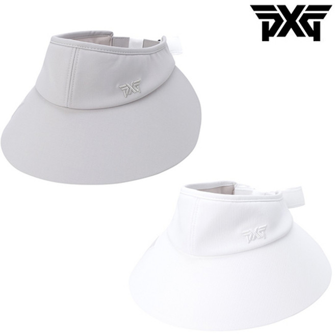 PXG 정품 SS WOMENS WIDE RIBBON VISOR 여성용 와이드 리본 바이저, 베이지