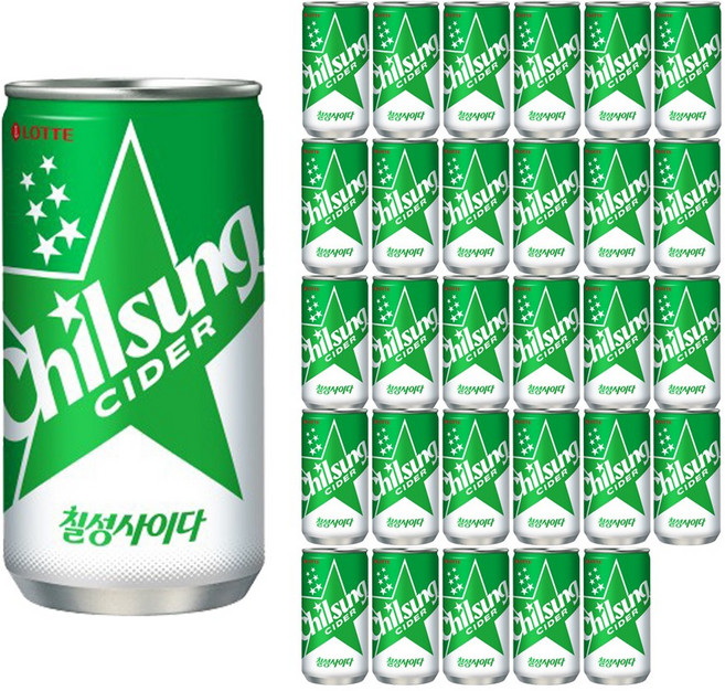 칠성사이다 업소용, 190ml, 30개