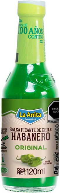 La Anita 그린 하바네로 페퍼 소스 Habanero Green 120ml, 1개