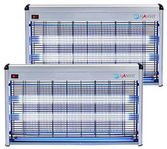 한빛시스템 LED UV 전격살충기 모기 벌레 포충기 HV-355LED