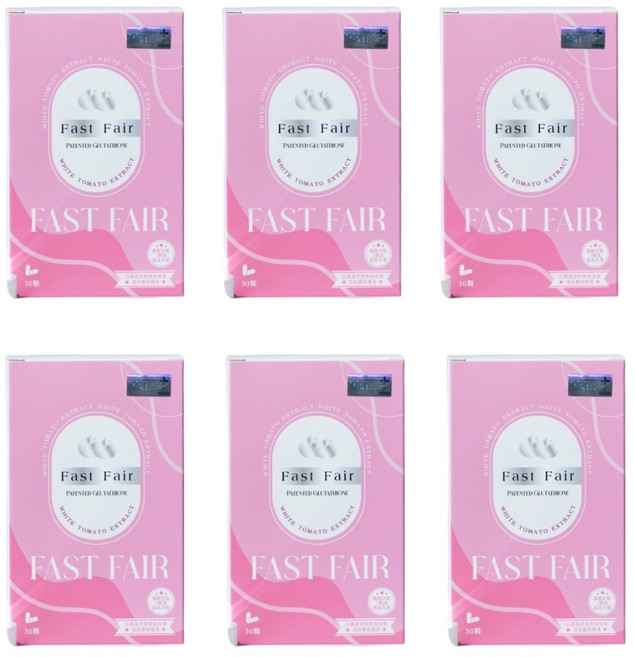 Fast Fair 植物膠囊 白番茄 穀胱甘肽, 6個, 30顆
