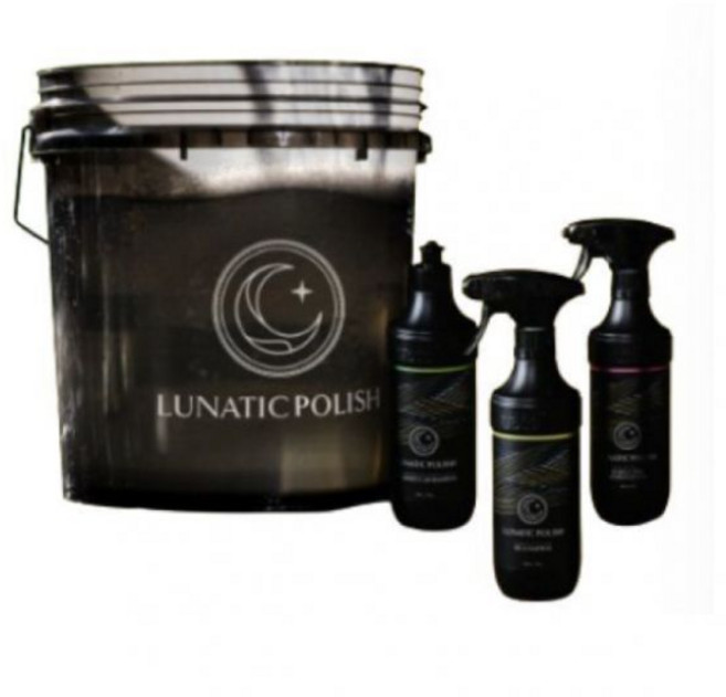 [+글래스크리너][루나틱폴리시] 불스원 셀프 세차용품 4종 세트