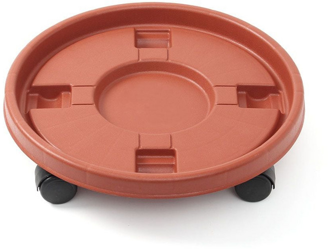 40cm 화분받침대 이동식 바퀴달린화분받침 원형 26024ea 1(PC), 색상