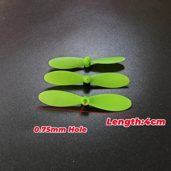 R/C 헬리콥터 테일 블레이드 로터 소품 미니 모델 완구 용 프로펠러 예비, 10 4cm 3pcs