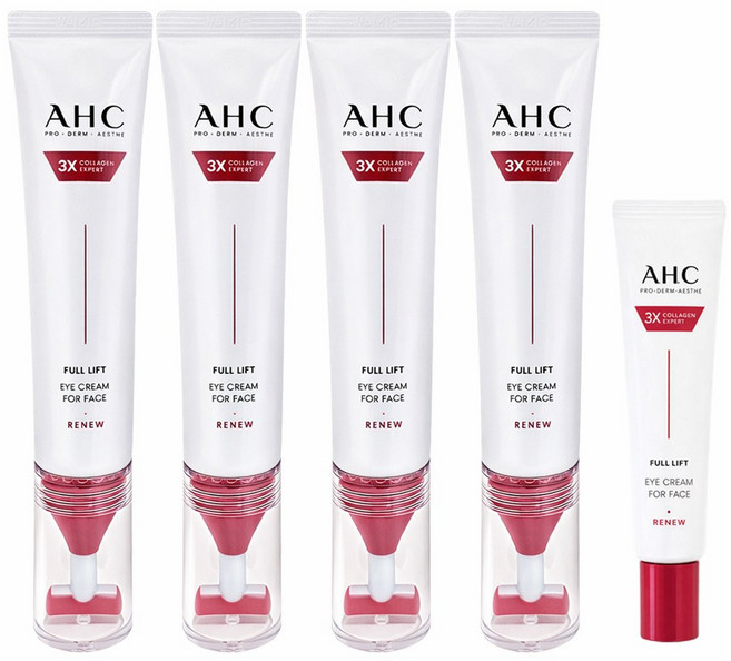 AHC 풀 리프트 아이크림 포 페이스 40ml x 4개+12ml x 1개, 172ml