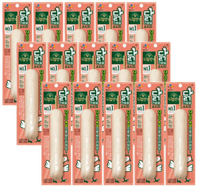 CJ더건강한 닭가슴살 꼬치, 15개, 80g