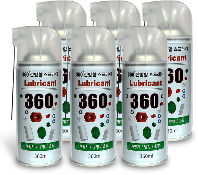 녹방지 윤활 방청제 루브릭컨트 360 6개세트, 6개