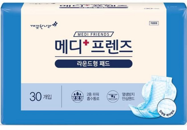 깨끗한나라 메디프렌즈 라운드형패드 30매 10팩, 1세트