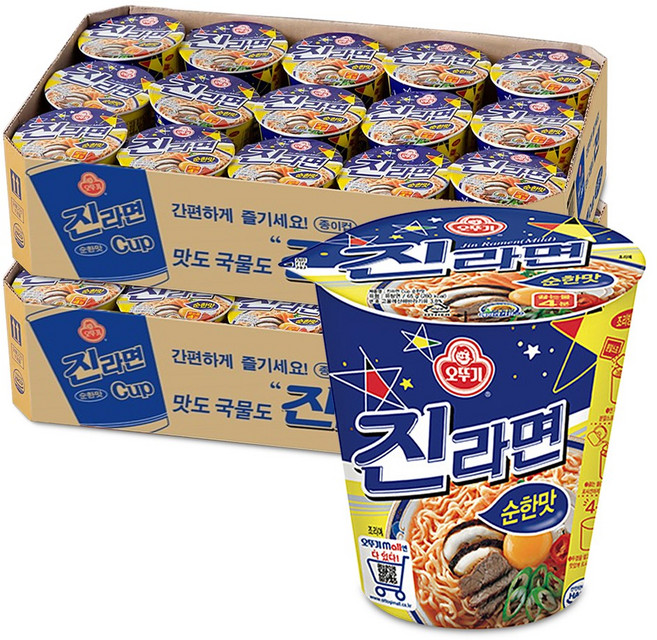 오뚜기 진라면 순한맛 컵 65g, 30개