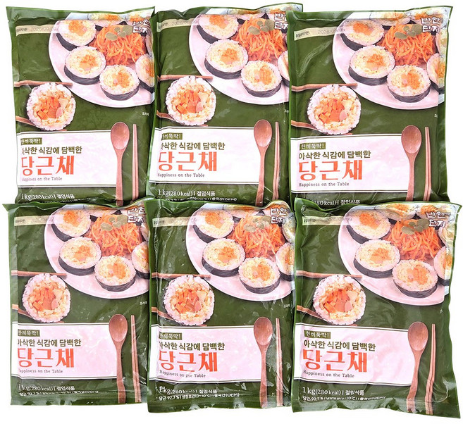 새마원 반찬단지 당근채절임 3mm 김밥 샌드위치용, 6개, 1kg