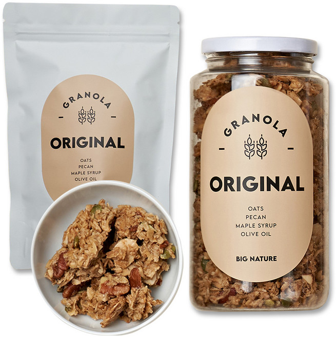 빅네이처 오리지널 그래놀라 병320g + 리필200g 1세트, 520g