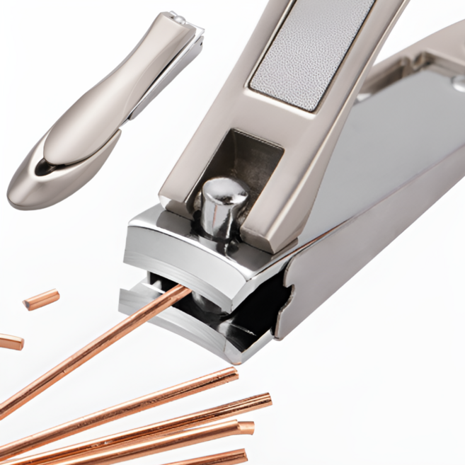 심플딤플 고급 손톱깎이 발톱깎이 두꺼운 손톱 발톱깎이, 1개, 샴페인 골드