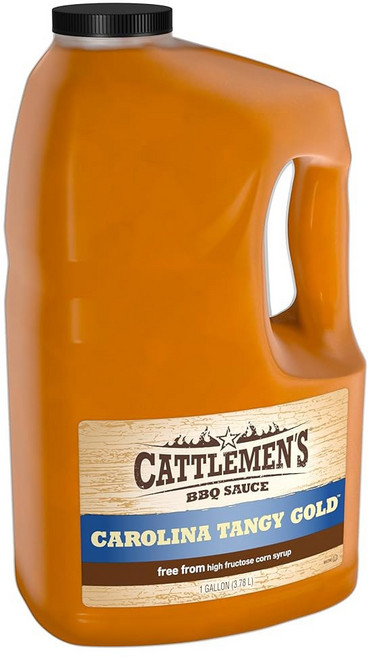 캐틀멘스 캐롤라이나 탕이 골드 BBQ 소스 1 갤런 - 크 Cattlemen's Carolina Tangy Gold BBQ Sauce 1 gal - One Gallon Bulk, 없음, 1개