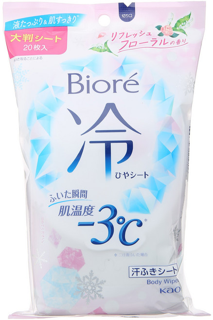 비오레 냉시트 리프레시 플로럴향 20매입, 1개