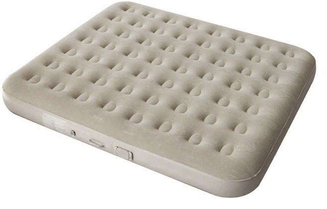 캠핑글램아웃 에어침대 캠핑 자충매트 원터치 에어매트 자동펌프 내장형 25cm, 베이지, 킹 (180x200x25cm)