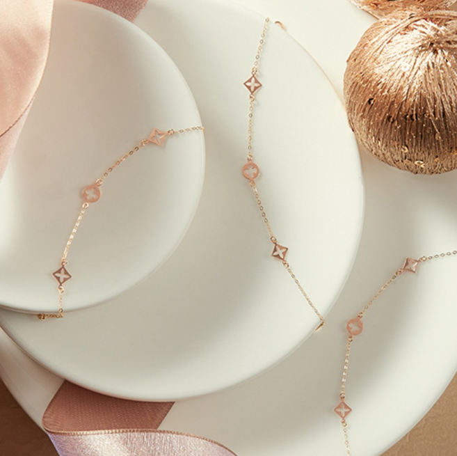 펠리체골드 14K 트윙클 컬렉션목걸이+팔찌 SET (+선물포장) 부모님선물 선물 금 체인 데일리 이태리 고급 기념일 여자친구 세트