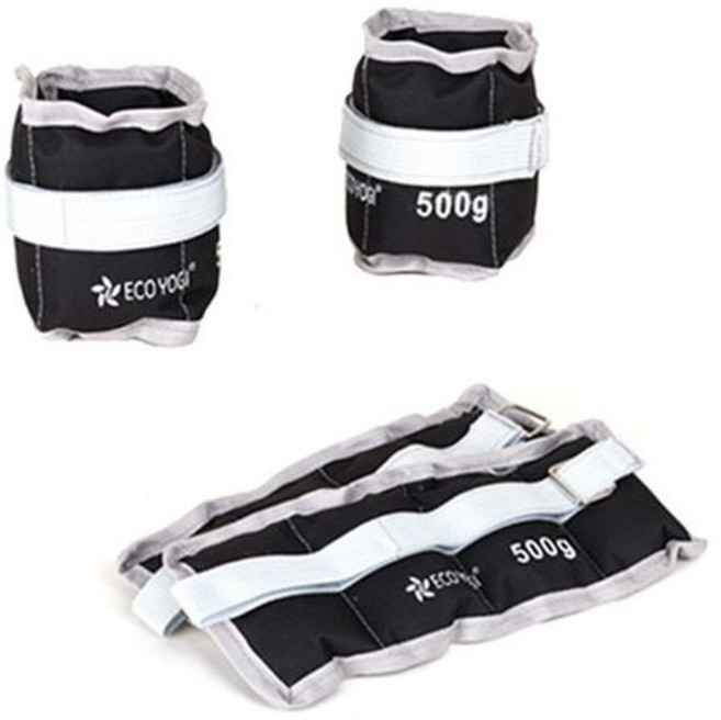 올댓세일 손목 발목 모래주머니 중량밴드 0.5kg~6kg, 1kg, 블랙+그레이